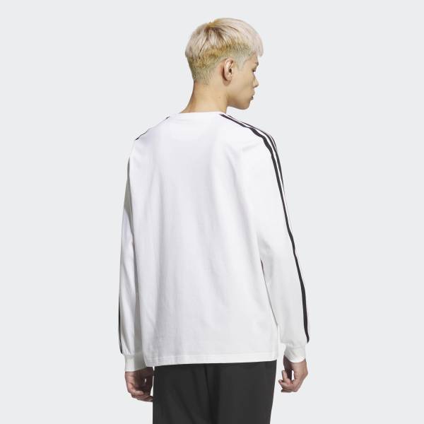 Adidas EssenTial Floss Loose FiT 3 STripe Long Sleeve T shirT Kf3731