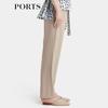 PORTS Women's Spring Pleated Straight-Leg Trousers LP8P018RWF051
