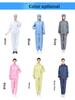 Mono sin pelusa con capucha para hombre y mujer Ropa de trabajo Disipación estática Azul ey Agricultura Traje de limpieza de cuerpo completo