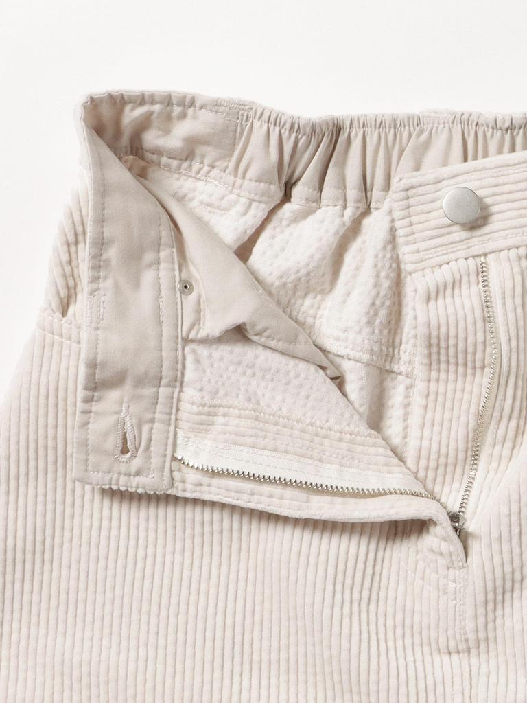 Beams Heart Corduroy Flared Size S Women's Skirt, LT.BEIGE,