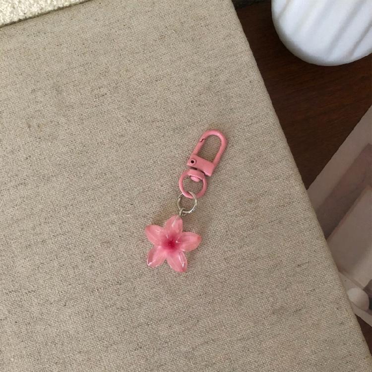 Modischer Schlüsselanhänger mit Blume und Karabinerhaken zum schnellen Lösen Modische Statement-Stücke zur einfachen Befestigung