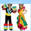 Karneval-Fantasiekleid für Kinder aus Polyesterstoff für Bühnenauftritte und Kostümpartys