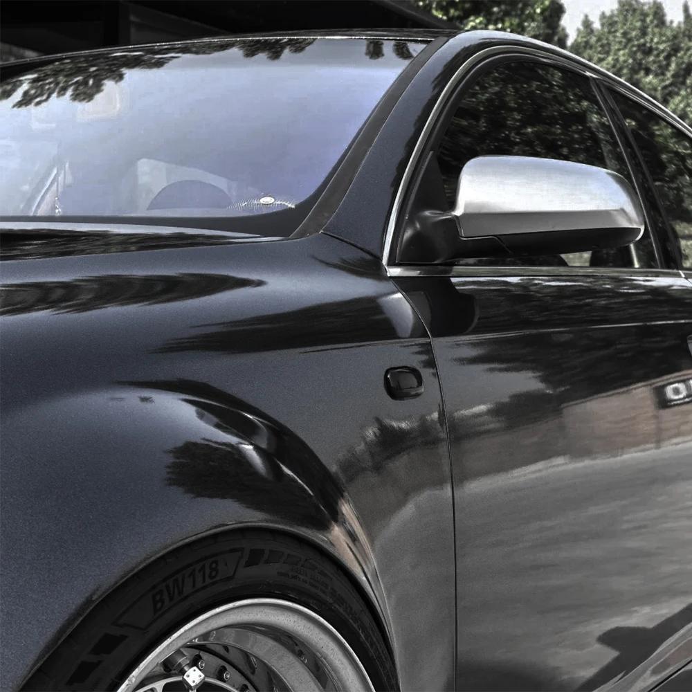 Glossy Pearl Black PET Car Wrapping Vinyl Film Foil Sticker Sheet Vehicle Decal Car Wrap Foil Auto Decor Sticker Air Bubble Free