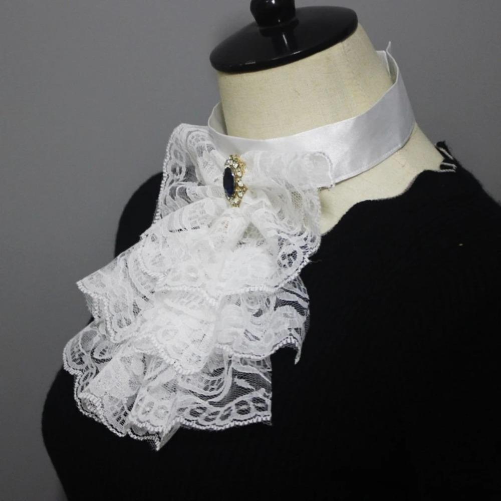 Eleganter Elisabethanischer Halskragen Vintage Rüschenkragen Eleganter Renaissancekragen Cosplay