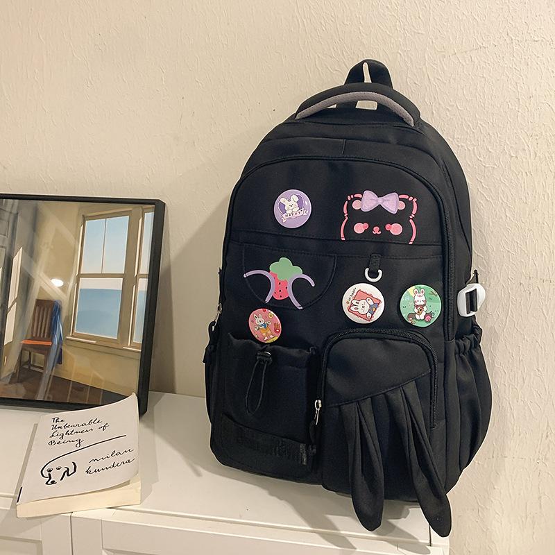 

Dopamine Contrast Color Sweet Girl Backpack Large Transparent Pain Bag Junior High School Students Schoolbags Leisure Backpacks. .