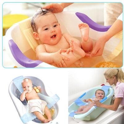 Ev Yenidoğan Bebek Bebek Banyo Küvet Koltuk Sling Mesh Net Yatak için Ayarlanabilir Antiskid
