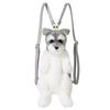 Backpack Plush Schnauzer Dog Doll Stuffed Animal Kawaii Cartoon Travel Bag Toy