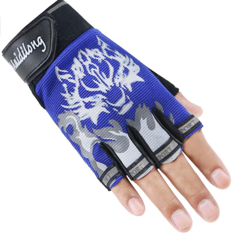 Eating Chicken Half Finger Gloves Outdoor Sports Wolf Head PlayerUnknown's Battlegrounds Sunscreen