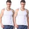2Pcs Men Athletic Tank Tops Solid Color Crew Neck Sleeveless Tee Breathable Casual Summer Vest for Gym Outdoor Workout Beach