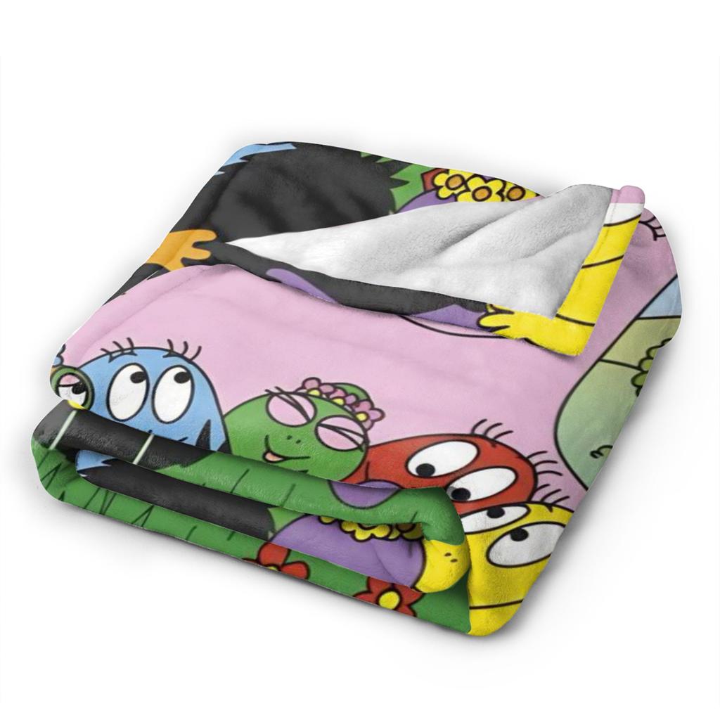Barbapapa Barbamama Family  Flannel Blanket  Warm Throw Blanket for Couch Bed Travel Print Bedspread Sofa Bed Cover
