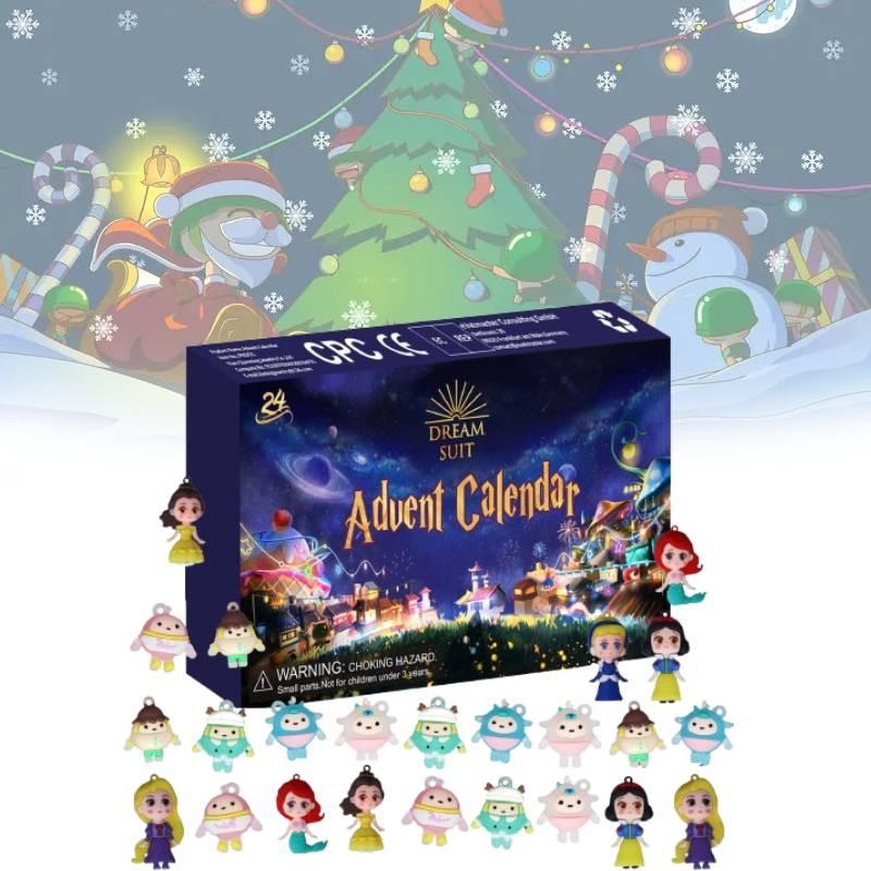 24 Digital Christmas Countdown Blind Box Fantasy Fluorescent Toy Children Gifts