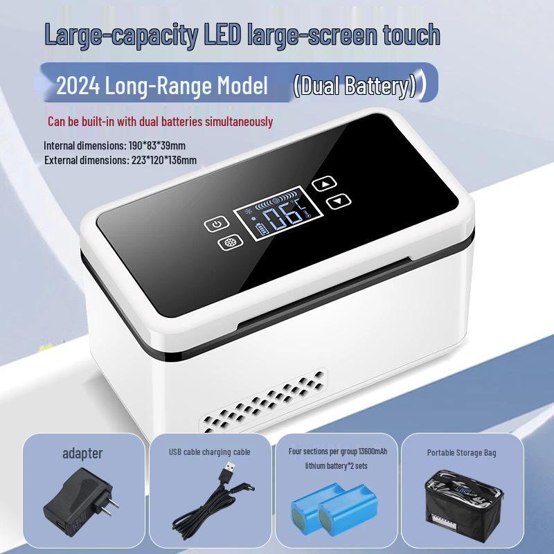 Přenosná mini lednička pro skladování inzulínu a hormonů - Konstantní teplota & Nabíjecí