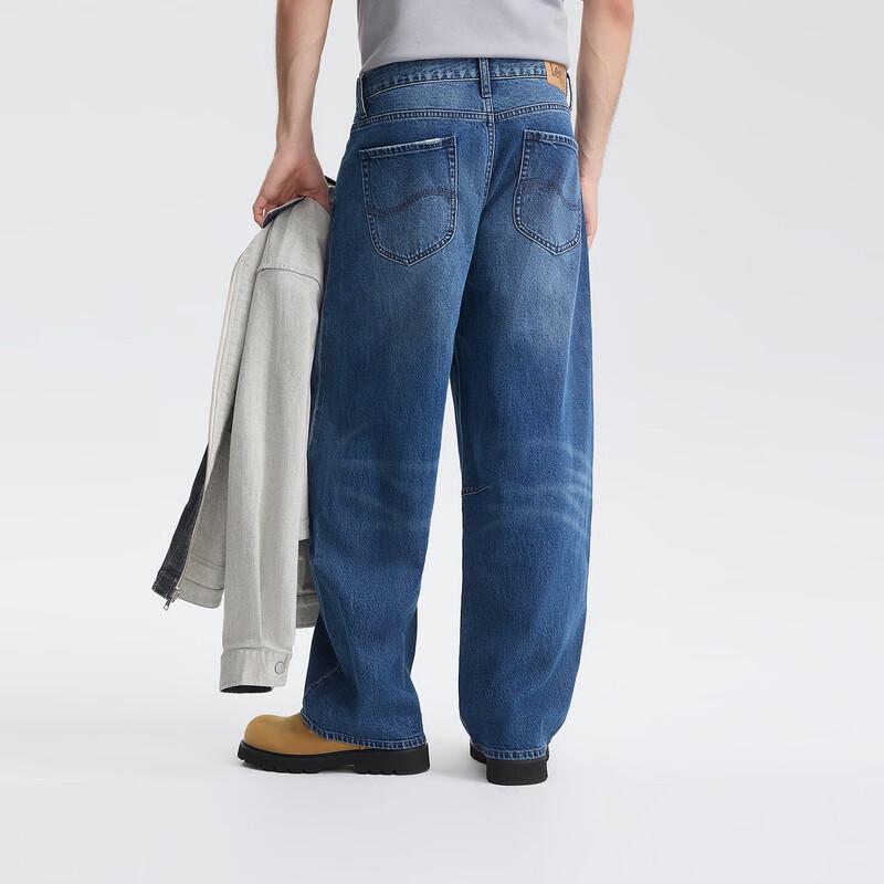 Lee Unisex Loose Fit Wide-Leg Denim Jeans