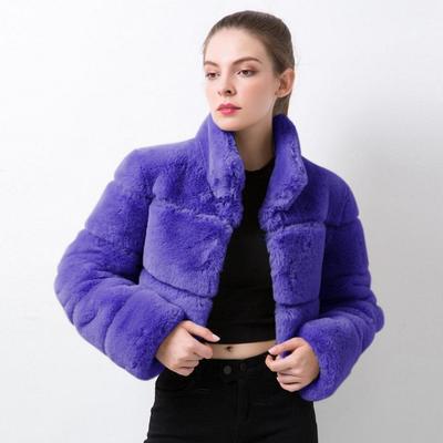 Winter Women's Short Slim Fit Fur Casual Warm and Comfortable Coat