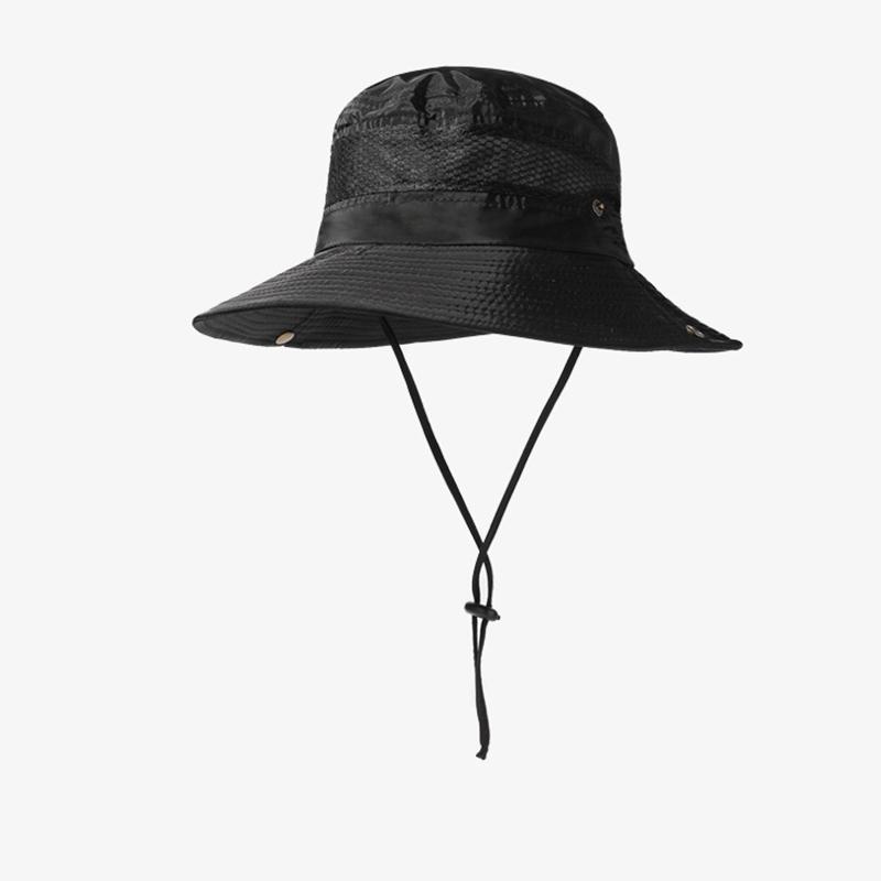 

Style Hat Versatile Man Women Universal Solid Color Sunshade Hats Fisherman чорний