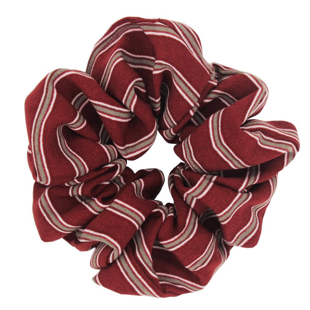 Chiffon Two-Color Striped High Elastic Women's Hair Tie