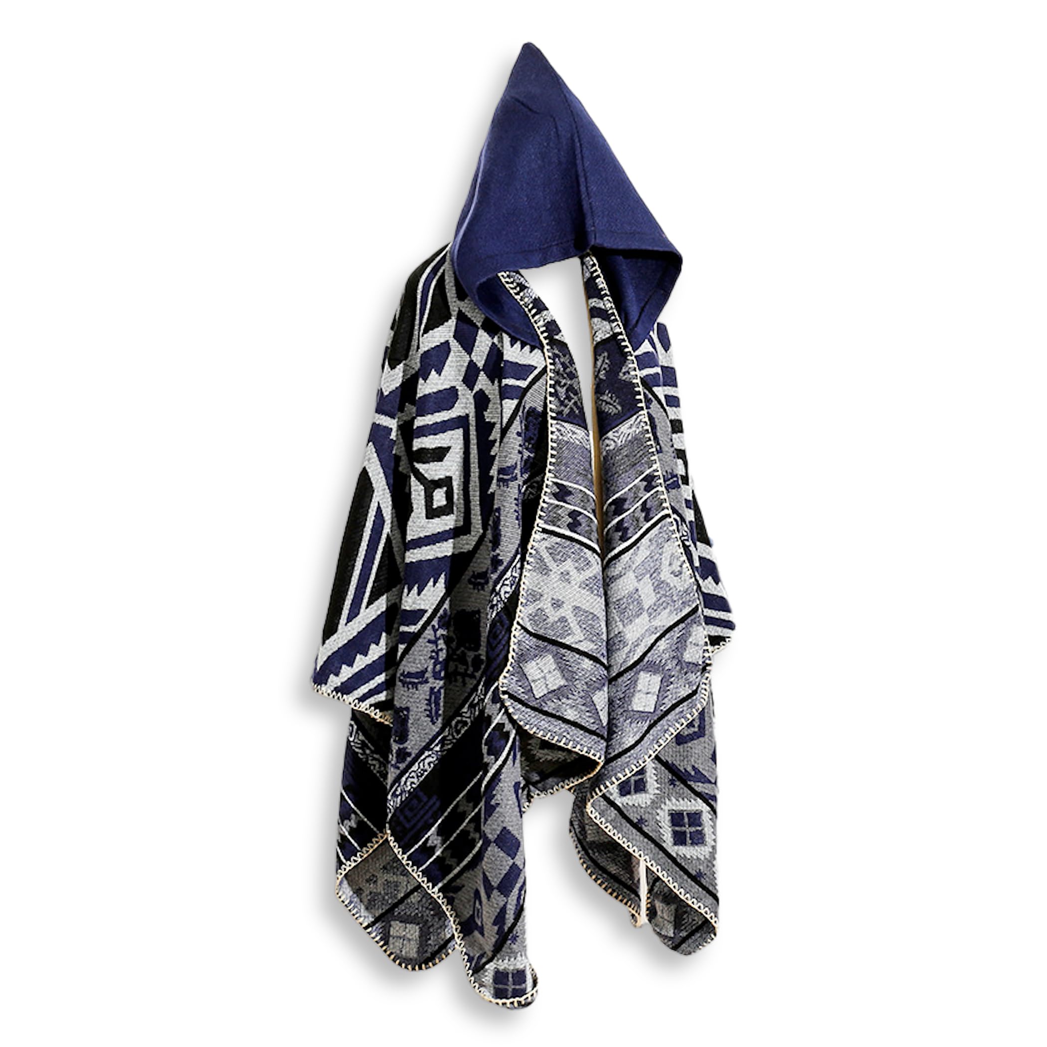 

Ортега Накидка с капюшоном для улицы, для холодной погоды и на каждый день, 135x150см, Пончо, Накидка, Стола, Плед, Унисекс, Домашняя одежда, Защита, (военно-морской флот)