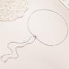 Round Snake Chain for Women Long Necklace Adjustable Gold Color Stainless Steel Chain Winter Sweater Jewelry Fashion Accessories