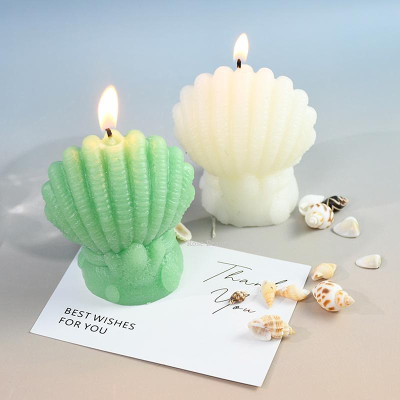 Shell Candle Mold Diy Aromatherapy Starfish Silicone Mold Home Decoration Marine Craft Products DIY Ring Display Stand Molds