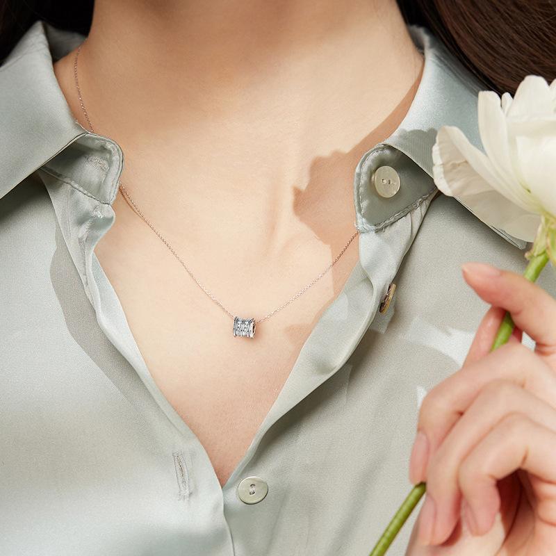 Diamond Studded Small Waist Necklace with Korean Inset Style, Fashionable and Personalized Texture, Collarbone Chain, Best Friend