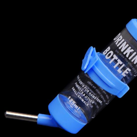 80ML/125ML Hamster Water Bottle Steel Ball Design Non-drip Plastic Small Animal Auto Dispenser Pet Supplies