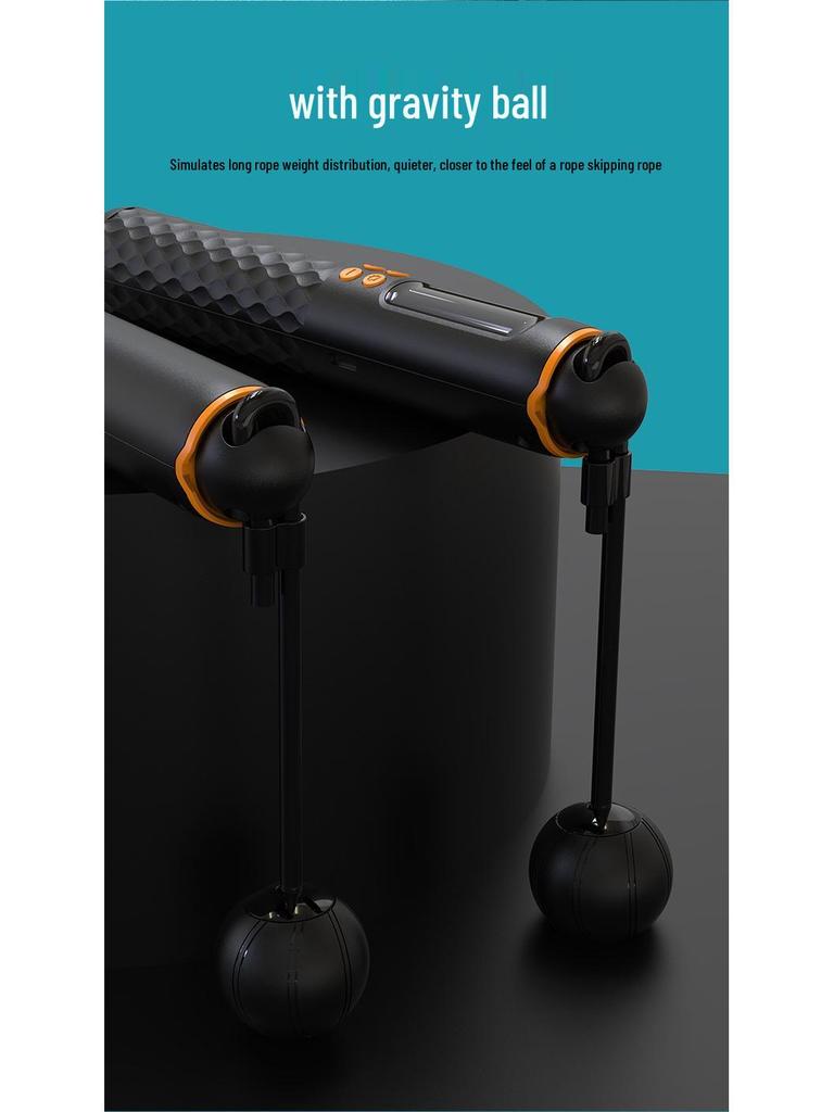 Moyue Kabelloses Intelligentes Springseil mit Beschwerten Griffen für Erwachsenen-Fitness und Geschwindigkeitstraining