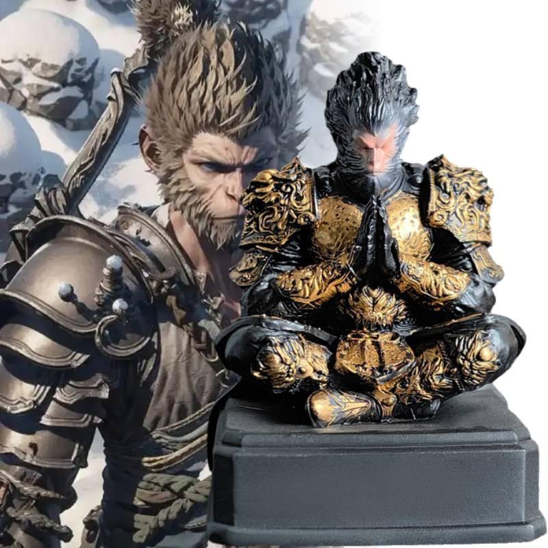 Stunning Black Myth Wukong Resin Decorative Statue Of The Monkey King For Home Decor