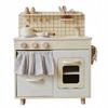 Wooden Kitchen for Children Retro Accessories Large Set Beige