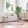 VidaXL Shaggy Rug with Long Pile Powder Pink 160x160 Cm Polyester, Rug, Bedroom Rug, Modern Rug, Living Room Rug, 4102913