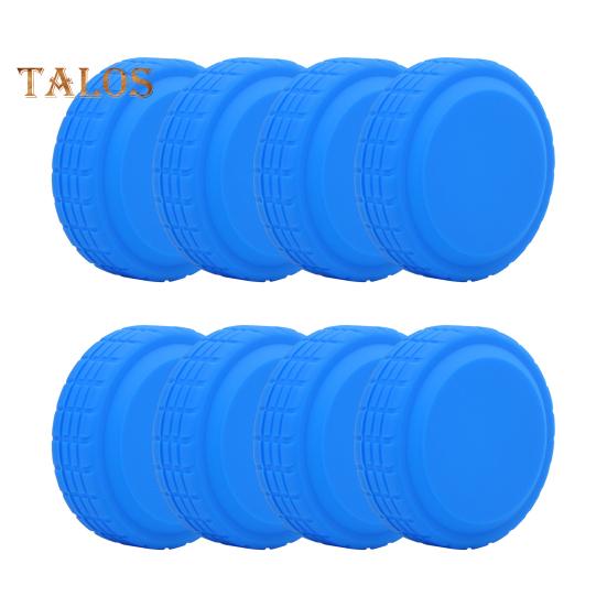 8Pcs Silicone Luggage Wheel Silent Covers Soft Flexible Wear Resistant Noise Reducing Suitcase Wheel Protector