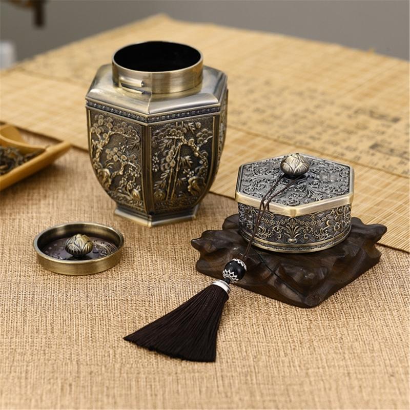 Metallbehälter für Tee, Salz und Süßigkeiten Aufbewahrung Kaffeekanne mit Deckel Multifunktionales Küchenwerkzeug