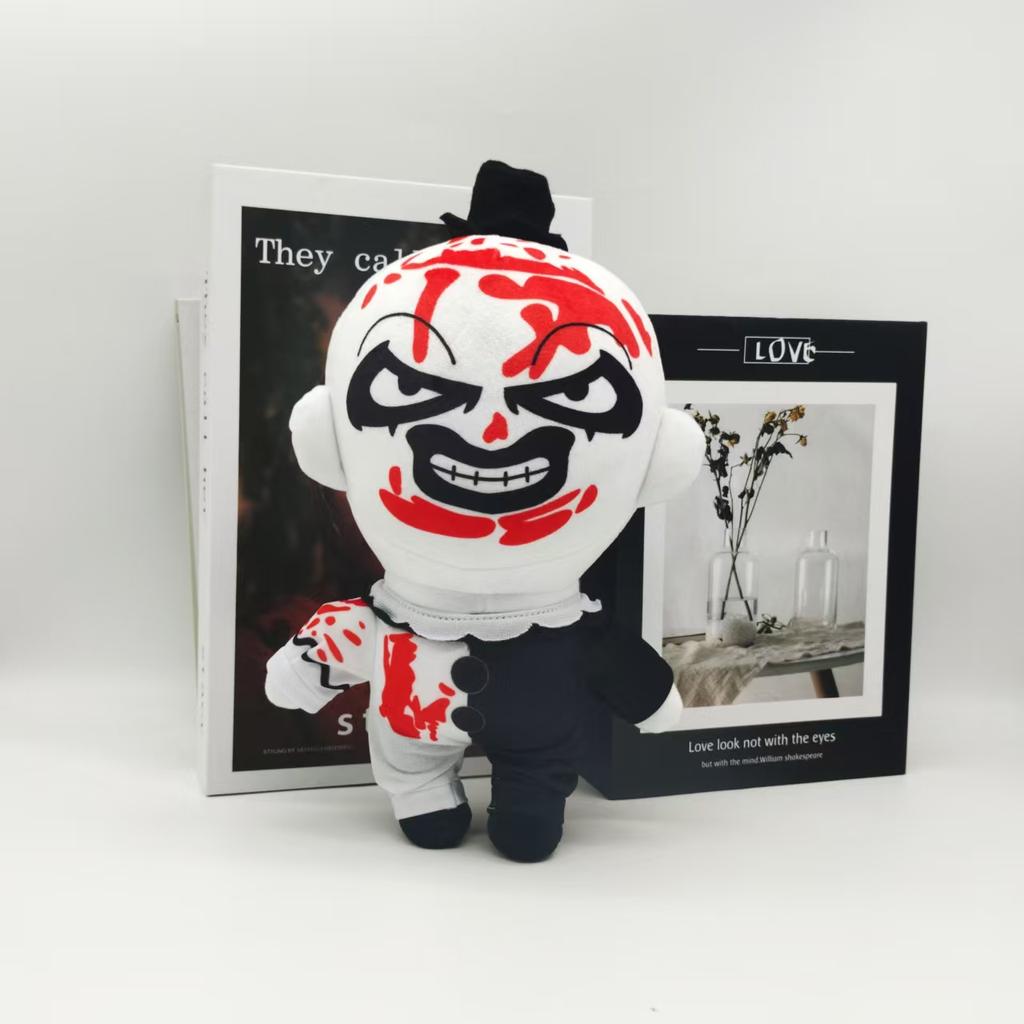 25cm TERRIFIER 3 Plush Clown Plush Toy Scary Stuffed Animal Plush Children Halloween Gifts Fans Collection Or Decorate The Room