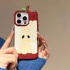 Θήκη Κινητού 3D Πυρήνας Μήλου Για Iphone 17 16 15 14 13 12 11Pro Max Κορεάτικου Στυλ Αντι-Πτώση Αντι-Γρατζουνιές Θήκη Κινητού