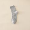 Men's Spring and Autumn Pure Color Cotton Sweat Absorbing Breathable Tube Socks