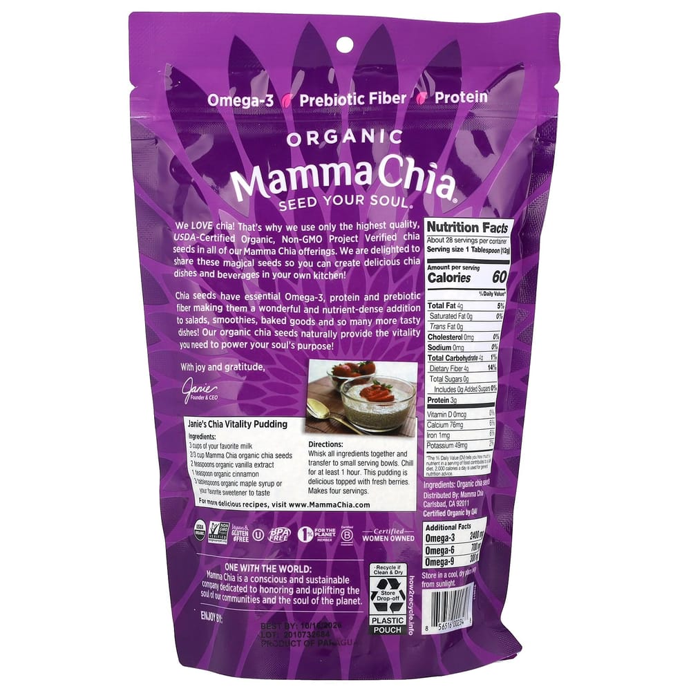 Mama Chia White Chia Seeds 340g (12oz)