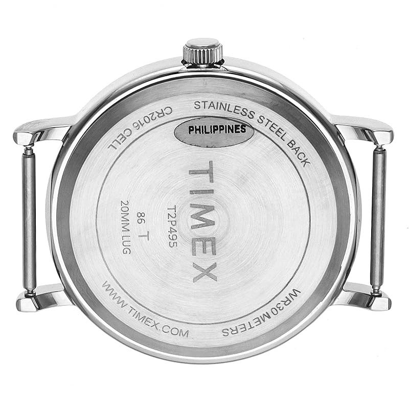 TIMEX Weekender Men's Quartz Watch with Brass and Calfskin Leather, T2P495 [Authentic]