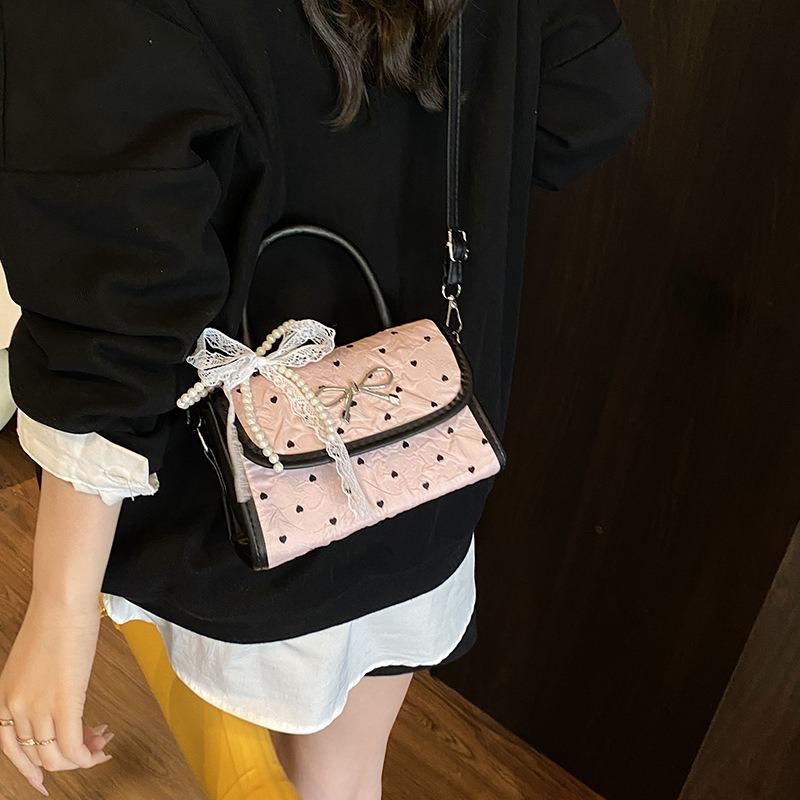 Bag Women's Summer New Bow Handbag Fashion Underarm Versatile One Shoulder Crossbody Bag