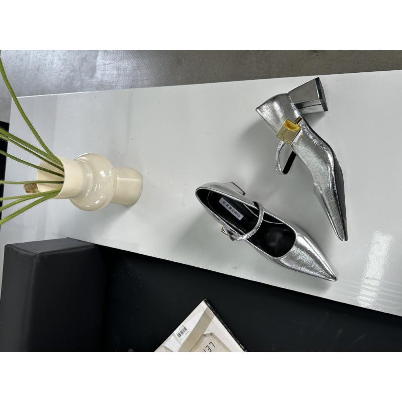 2025 spring and autumn new fashion versatile French thick heel gentle wind Mary Jane small leather shoes women's shoes pointed