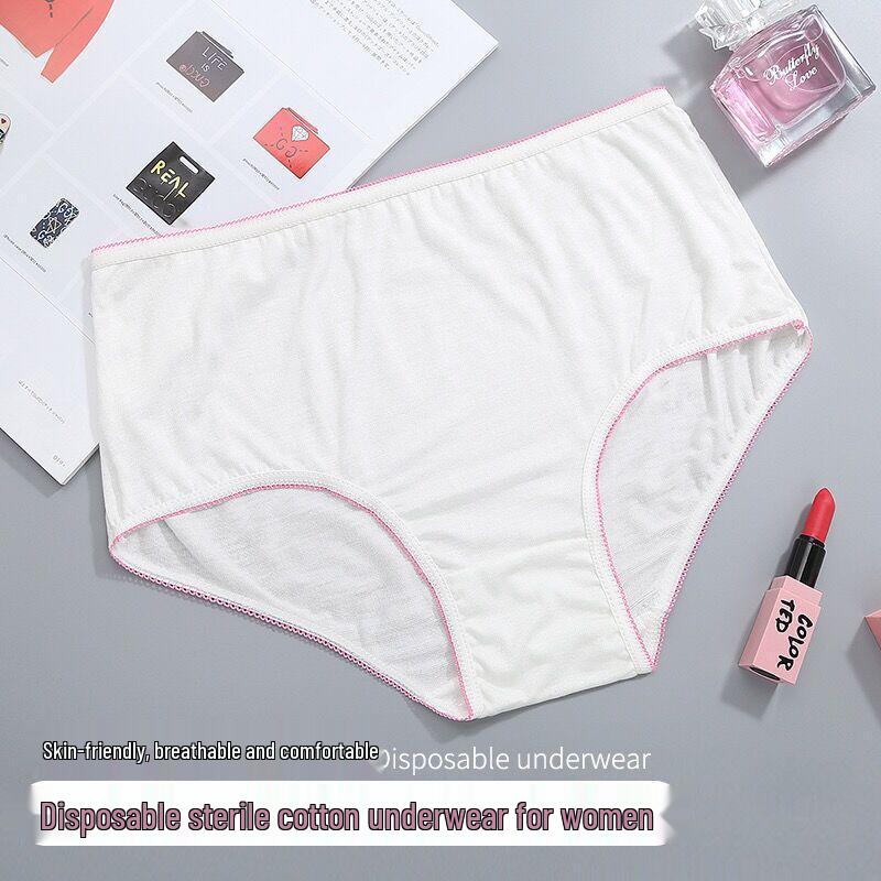 Sterile Einweg-Umstandsunterwäsche aus reiner Baumwolle – Boxershorts und Sicherheitshosen für Damen