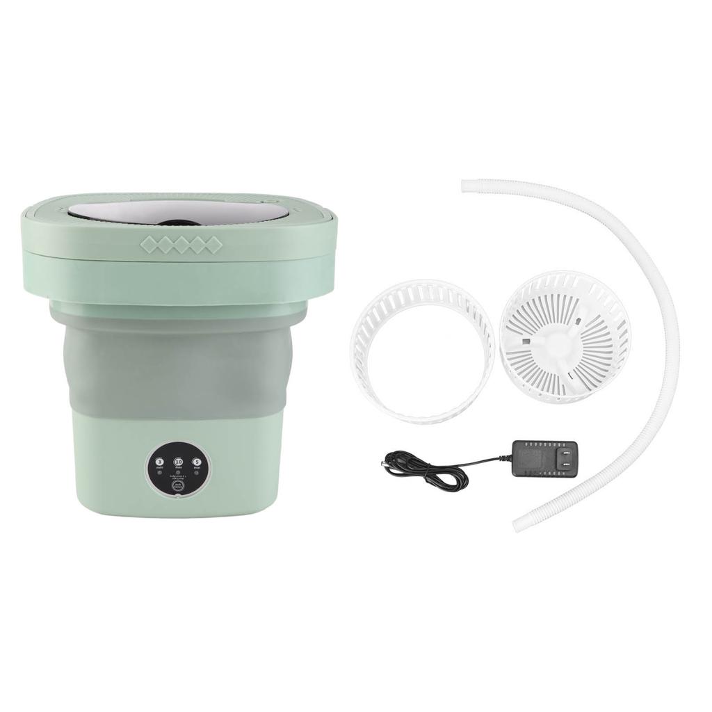 6.5L Washing Machine Folding Portable Automatic Deep Cleaning Wash and Spin Dry Washer with Water