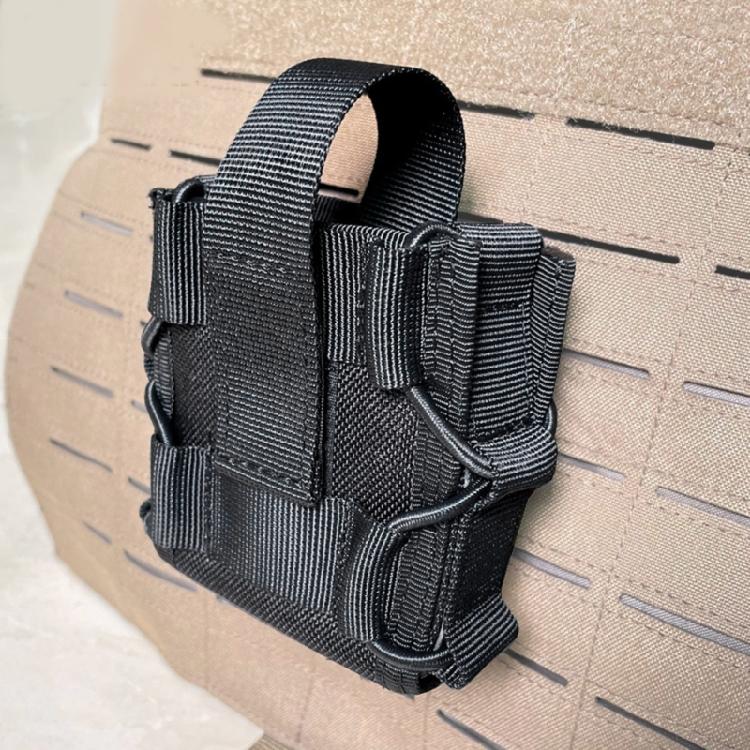 Open Top Nylon Handcuff Pouch Waist Belt Bag Handcuff Holder Hunting Accessory