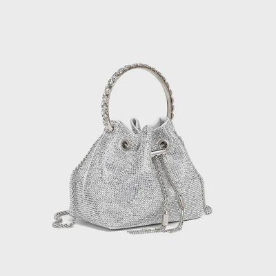 "2025 Spring New Women's Acrylic Diamond Chain Evening Shoulder Bag"