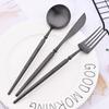 1Pc Matte 304 Stainless Steel Dinner Knife Cutlery Set Kitchen Tableware Western Gold Table Knife Dinnerware Set