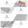 Autumn/Winter Men's Oversized Fashion Contrast-Colour Patchwork Half-Zip Fleece-Lined Oversized Stand-Up Collar Sweatshirt