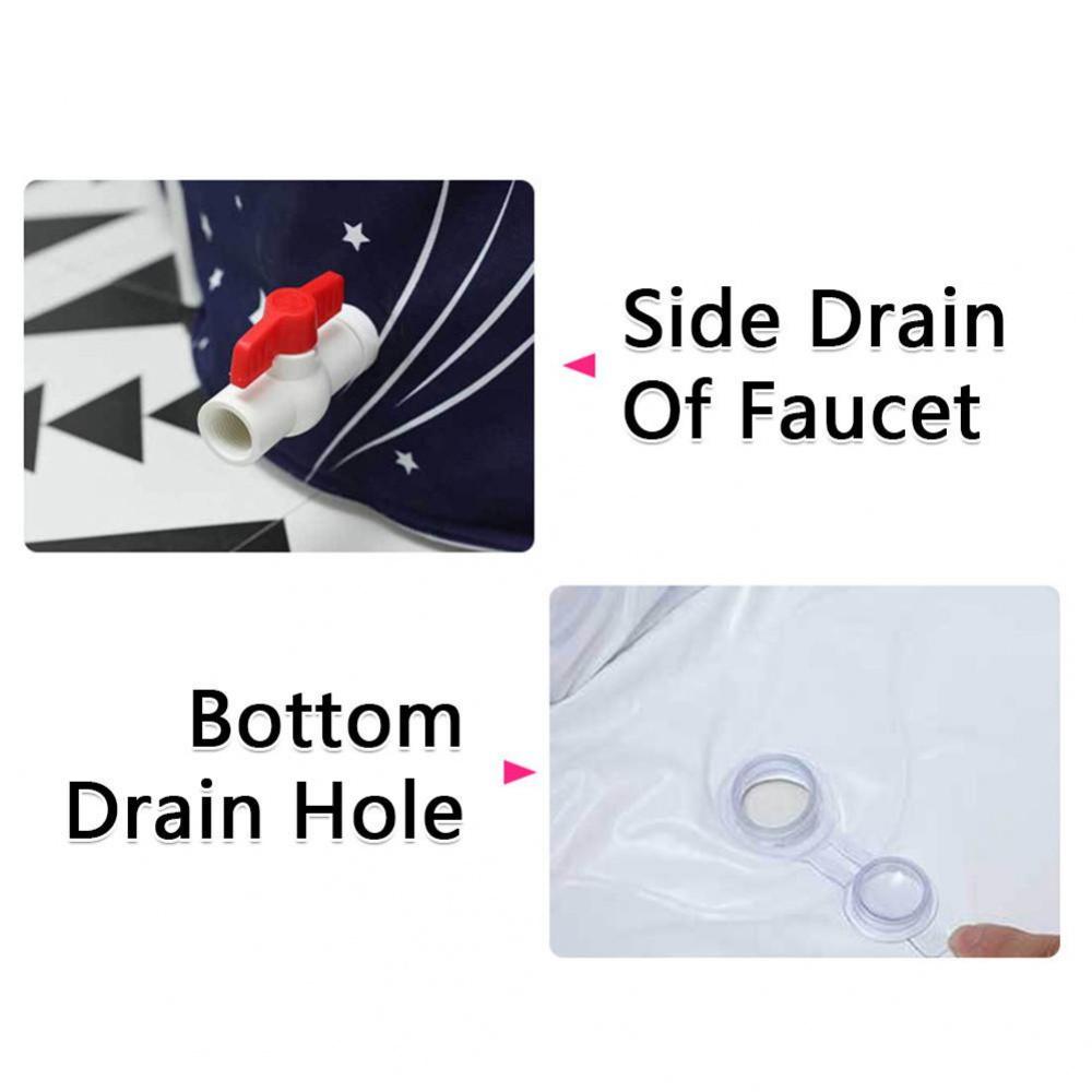 Faltbare tragbare Badewanne für Erwachsene für den Haushalt, Hydrotherapie-Badeeimer, verdickte warme Badewanne, Neu, 120 x 58 x 50 cm