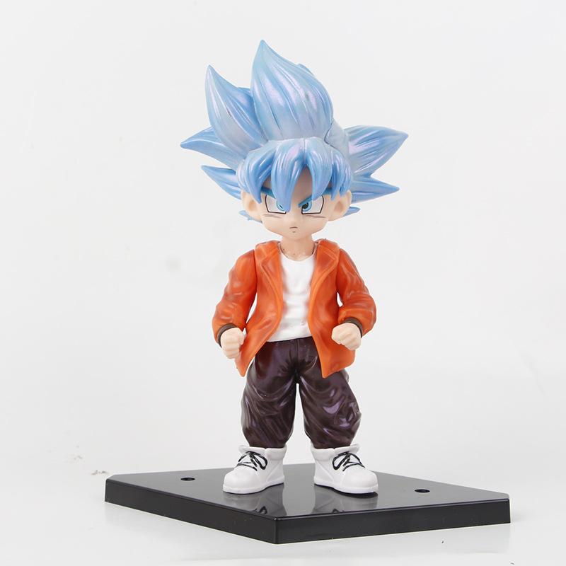 4 Pcs/Set Dragon Ball 17cm Goku Fashion Action Figure Anime PVC Model Toys Doll Ornaments Super Saiyan Figurine Kids Xmas Gifts