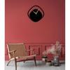 Stylish Watch Wall Clock with Numbers/Large Size Clock & Wall Ornament/Metal Outdoor Wall Clock for Bedroom, Office -Black