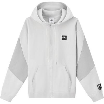 Air Comfortable Warm Hooded Fleece Cardigan Sweatshirt Men Outerwear Photon-Grey HJ0637-009
