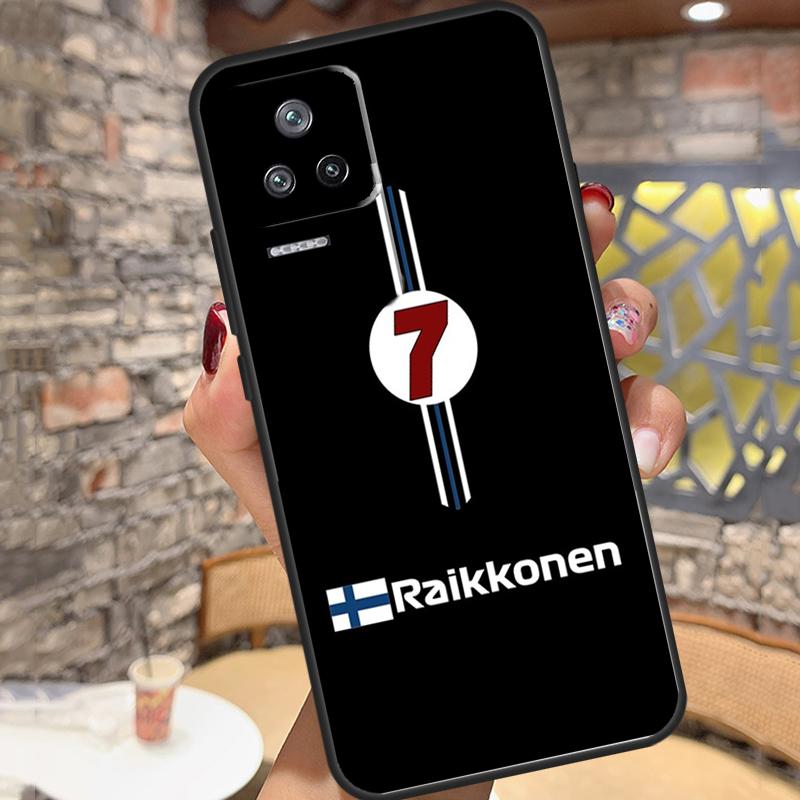 Kimi Raikkonen Case For Xiaomi 14T Pro 13T 11T 12T 13 14 15 Ultra POCO X6 X7 Pro X3 X5 M6 F5 F6 Pro Cover
