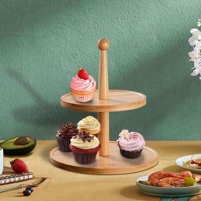 Stojan na cupcaky Patrová věž na cupcaky Dřevěný Moderní Servírovací tác pro Bufet Svatbu